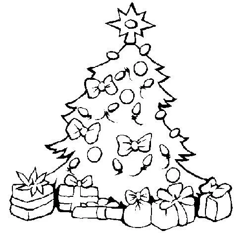 Dibujo de Árbol de navidad para Colorear - Dibujos.net Dibujo de Árbol de navidad para Colorear - Dibujos.net
