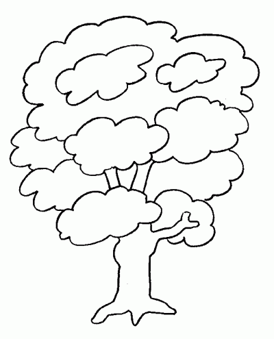 Dibujo de Árboles. Dibujo para colorear de Árboles. Dibujos ...