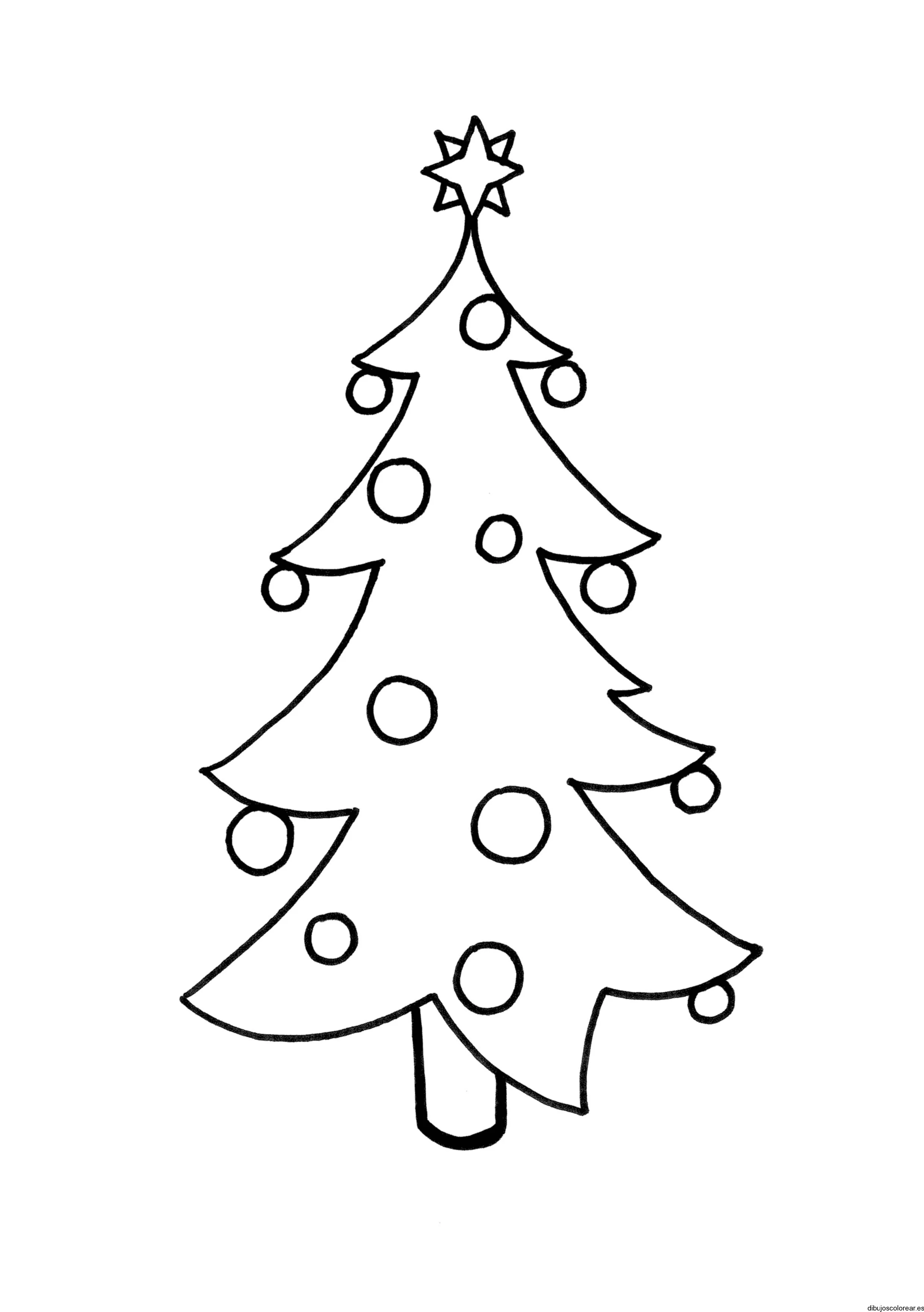 Dibujo de arbolito navideño | Dibujos para Colorear Dibujo de arbolito navideño | Dibujos para Colorear