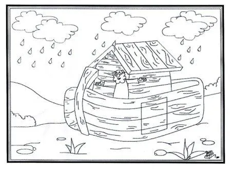 Dibujo: El arca de Noe y el diluvio universal - Portal Escuela Dibujo: El arca de Noe y el diluvio universal - Portal Escuela