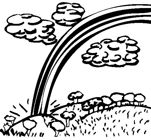 Dibujo de Arco Iris para Colorear - Dibujos.net Dibujo de Arco Iris para Colorear - Dibujos.net