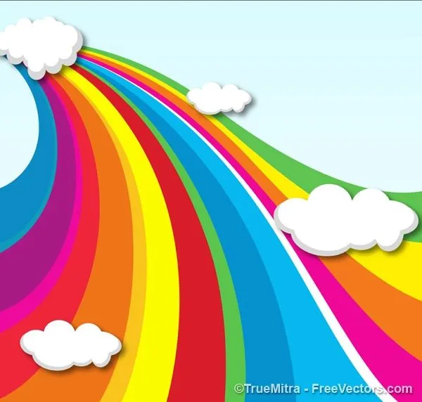 Colorido arco iris en las nubes de fondo abstracto | Descargar ... Colorido arco iris en las nubes de fondo abstracto | Descargar ...
