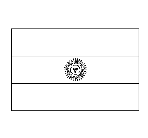 Dibujo de Argentina para Colorear - Dibujos.net