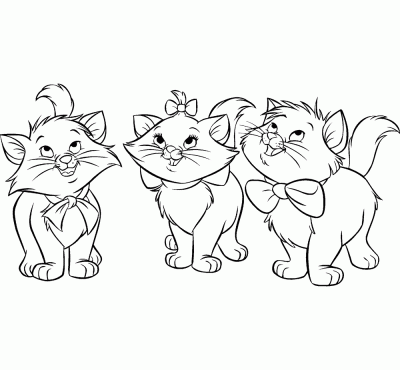 Dibujo de Los Aristogatos. Dibujo para colorear de Los Aristogatos ... Dibujo de Los Aristogatos. Dibujo para colorear de Los Aristogatos ...