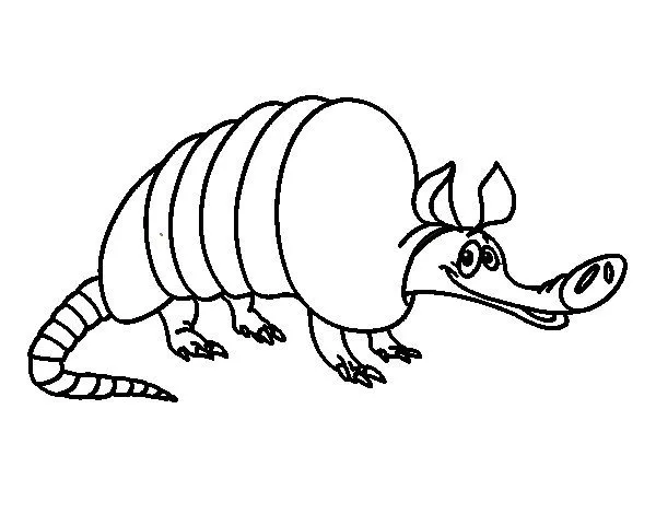 Dibujo de Armadillo adulto para Colorear - Dibujos.net Dibujo de Armadillo adulto para Colorear - Dibujos.net