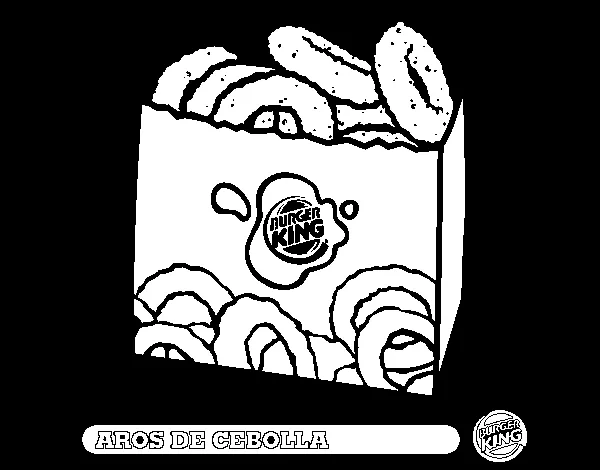 Dibujo de Aros de cebolla para Colorear - Dibujos.net Dibujo de Aros de cebolla para Colorear - Dibujos.net