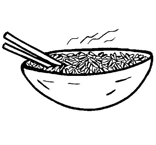 Dibujo de Arroz para Colorear - Dibujos.net