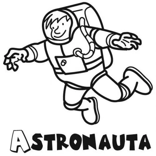 Dibujo de un astronauta para colorear - Dibujos para colorear de ...