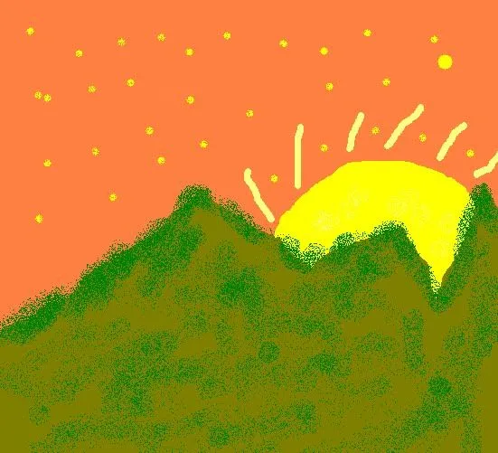 Como dibujar un atardecer - Imagui