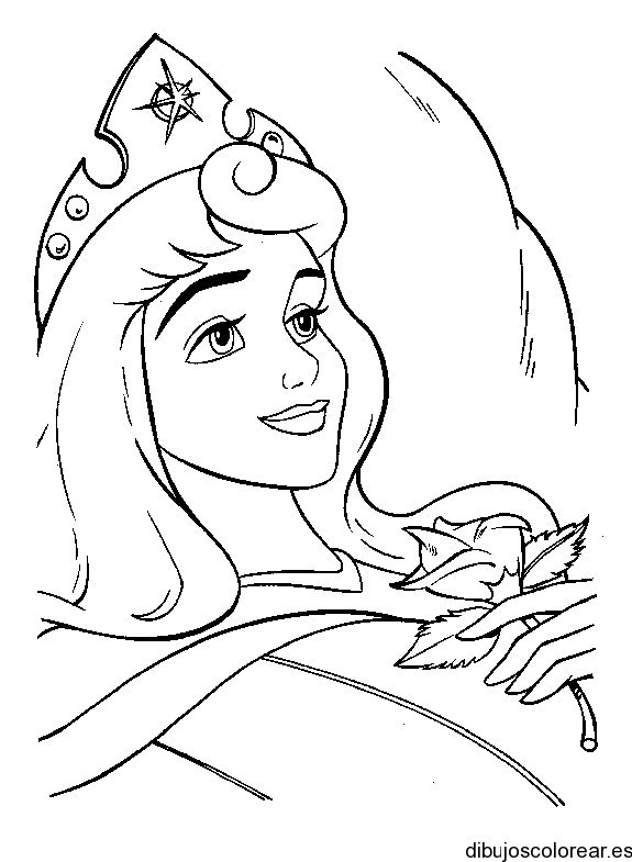 Dibujo de Aurora al despertar | Dibujos para Colorear
