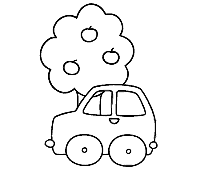 Сoches de ruedas: Autos infantiles para colorear Сoches de ruedas: Autos infantiles para colorear