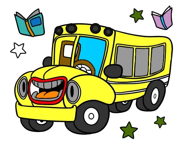 Dibujo de Autobús animado pintado por Juandis en Dibujos.net el ...