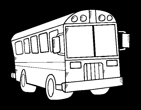 Dibujo de Autobús del colegio para Colorear