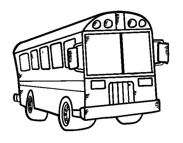 Dibujo de Autobús del colegio para Colorear - Dibujos.net