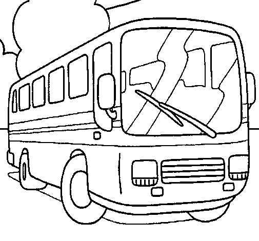 Dibujo de Autobús para Colorear - Dibujos.net