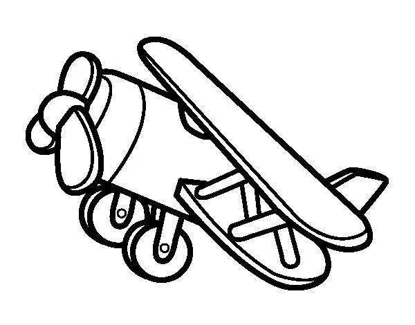 Dibujo de Avión acrobático para Colorear - Dibujos.net Dibujo de Avión acrobático para Colorear - Dibujos.net