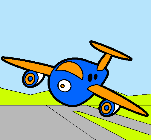 Dibujo de Avión aterrizando pintado por Avion en Dibujos.net el ... Dibujo de Avión aterrizando pintado por Avion en Dibujos.net el ...