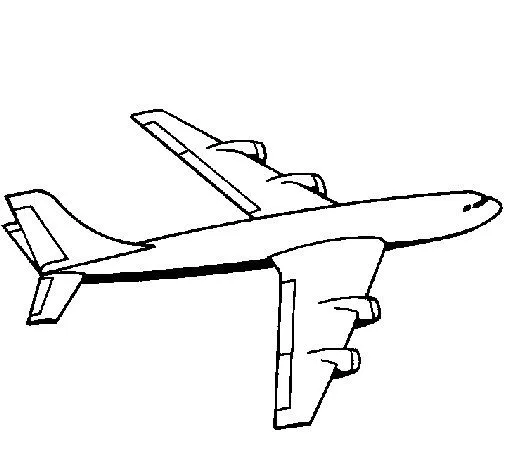 Dibujo de Avión para Colorear - Dibujos.net Dibujo de Avión para Colorear - Dibujos.net