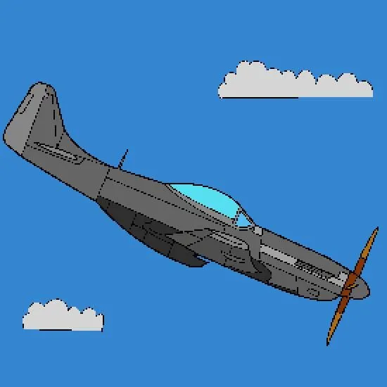 Dibujo de avión: P51 Bombardero - Dibujos de vehículos para ...