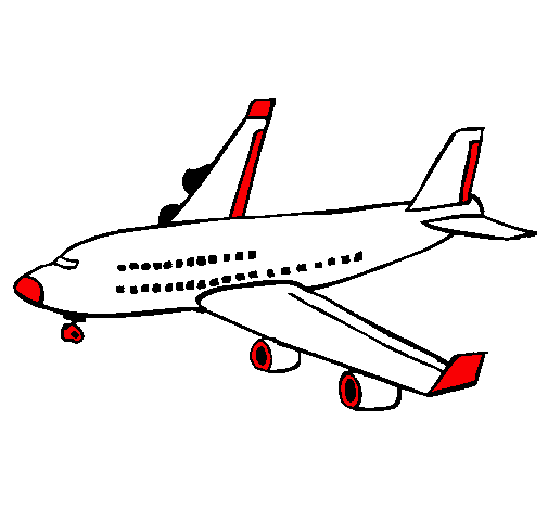 Dibujo de Avión de pasajeros pintado por + colores en Dibujos.net ... Dibujo de Avión de pasajeros pintado por + colores en Dibujos.net ...