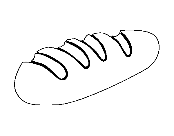 Dibujo de Baguette para Colorear