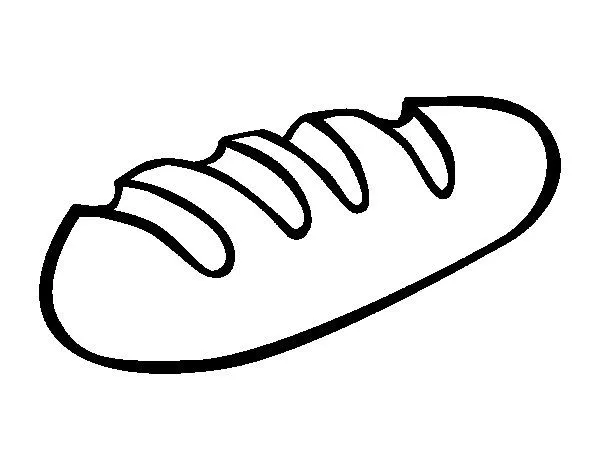 Dibujo de Baguette para Colorear - Dibujos.net Dibujo de Baguette para Colorear - Dibujos.net