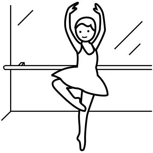 Dibujo de bailarina de ballet para colorear - Imagui