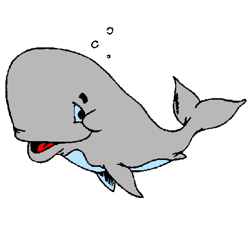 Dibujo de Ballena vergonzosa pintado por Natu en Dibujos.net el ...