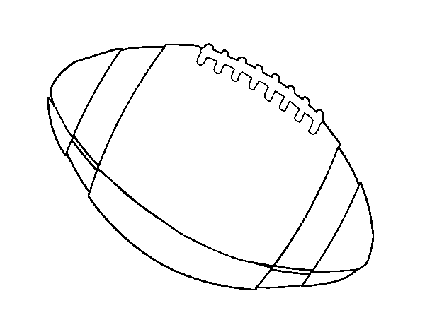 Dibujo de Balón de fútbol americano para Colorear - Dibujos.net