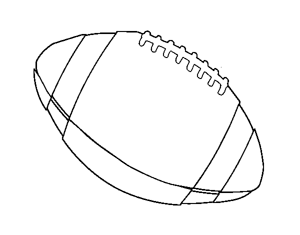 Dibujo de Balón de fútbol americano para Colorear - Dibujos.net Dibujo de Balón de fútbol americano para Colorear - Dibujos.net