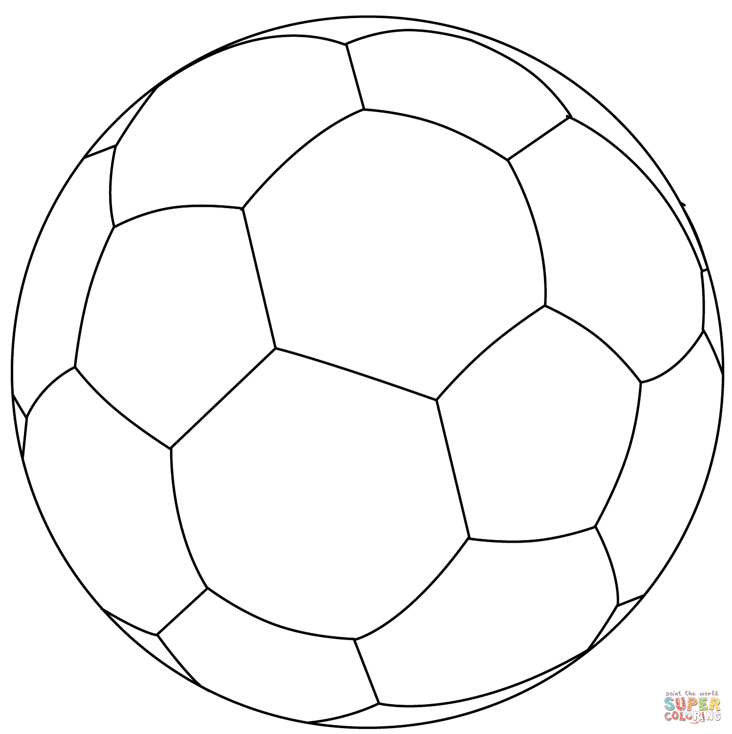 Dibujo de Balón de Fútbol para colorear | Dibujos para colorear ... Dibujo de Balón de Fútbol para colorear | Dibujos para colorear ...