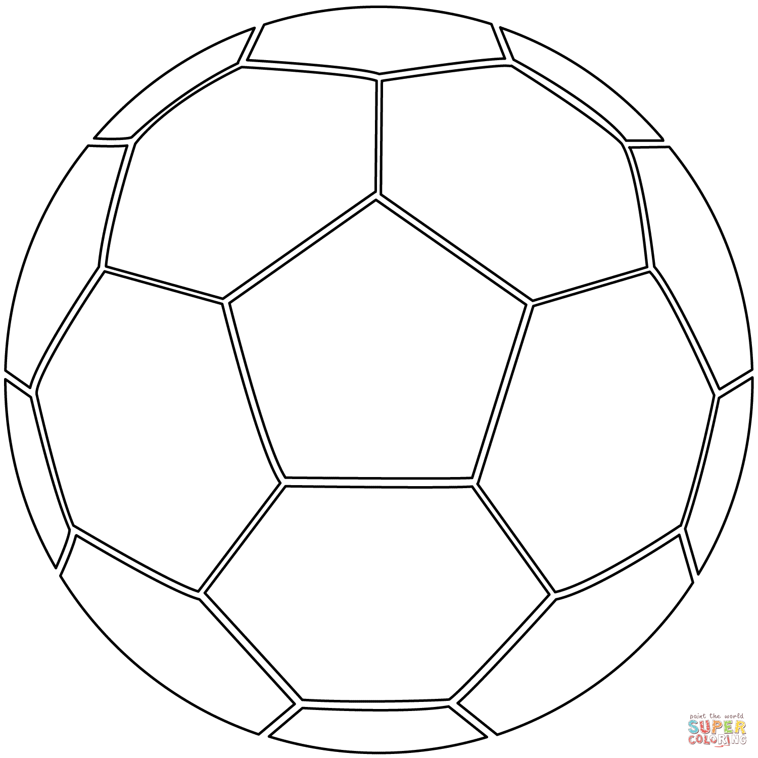 Dibujo de Balón de Fútbol para colorear | Dibujos para colorear ... Dibujo de Balón de Fútbol para colorear | Dibujos para colorear ...