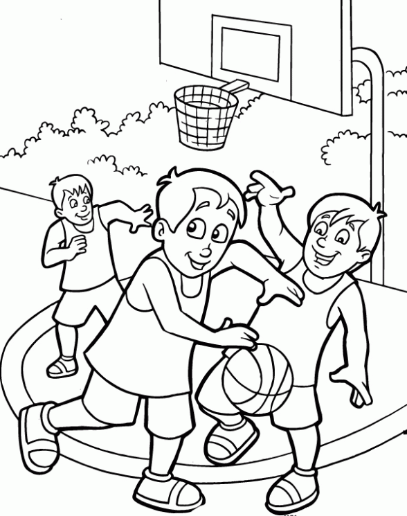 Dibujos para colorear de basquetbol - Imagui