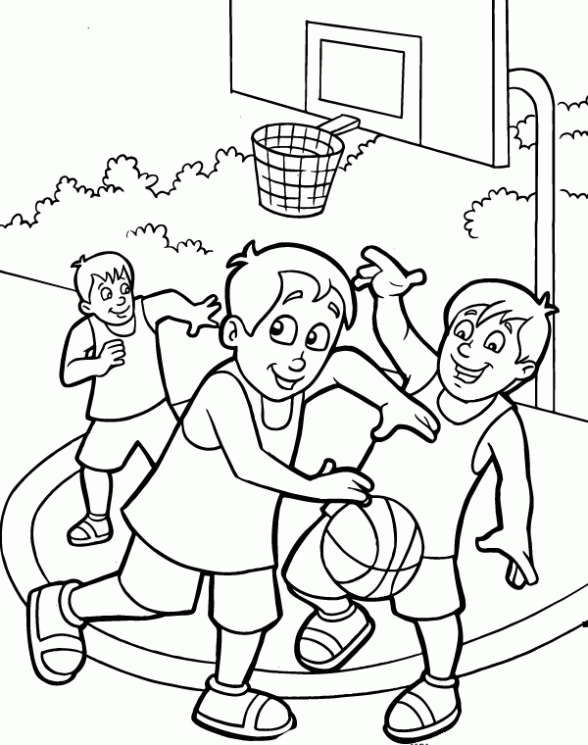 El basquetbol para colorear - Imagui