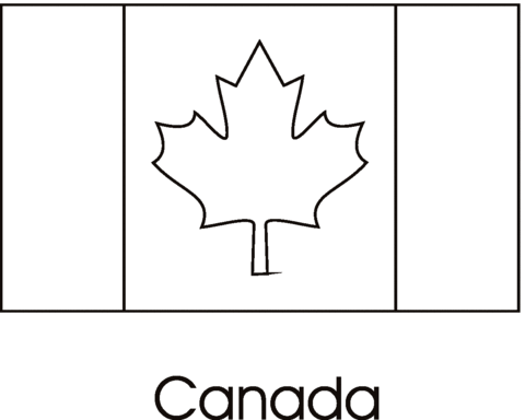 Dibujo de Bandera de Canada para colorear | Dibujos para colorear ... Dibujo de Bandera de Canada para colorear | Dibujos para colorear ...