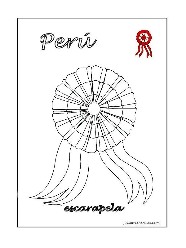 Dibujo bandera del Perú para colorear | Manualidades Infantiles Dibujo bandera del Perú para colorear | Manualidades Infantiles