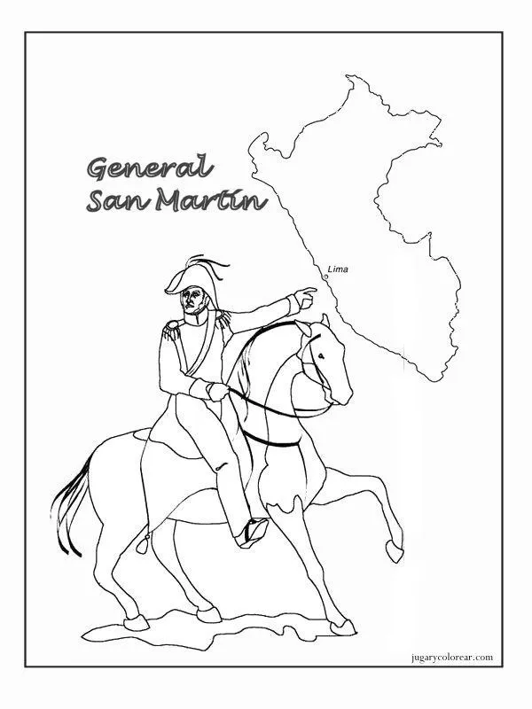 Dibujos para colorear Independencia de Perú | pintar y jugar Dibujos para colorear Independencia de Perú | pintar y jugar