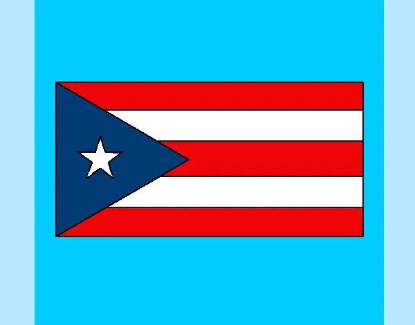Dibujo de BANDERA DE PUERTO RICO pintado por Kathyria en Dibujos ... Dibujo de BANDERA DE PUERTO RICO pintado por Kathyria en Dibujos ...