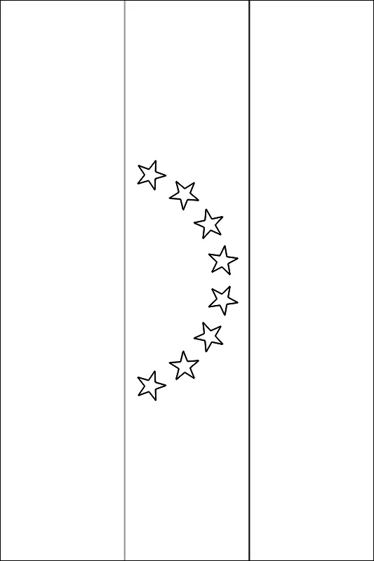 Dibujo de la bandera de venezuela con 8 estrellas para colorear ... Dibujo de la bandera de venezuela con 8 estrellas para colorear ...