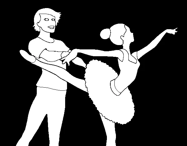 Dibujo de Barbie bailando ballet para Colorear - Dibujos.net Dibujo de Barbie bailando ballet para Colorear - Dibujos.net