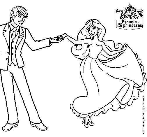 Dibujo de Barbie bailando para Colorear - Dibujos.net