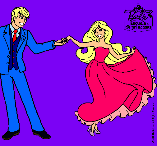 Dibujo de Barbie bailando pintado por Salsa en Dibujos.net el día ...