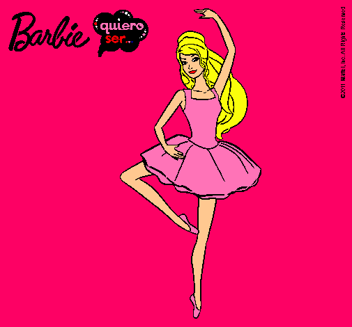 Dibujo de Barbie bailarina de ballet pintado por Isamonga en ...