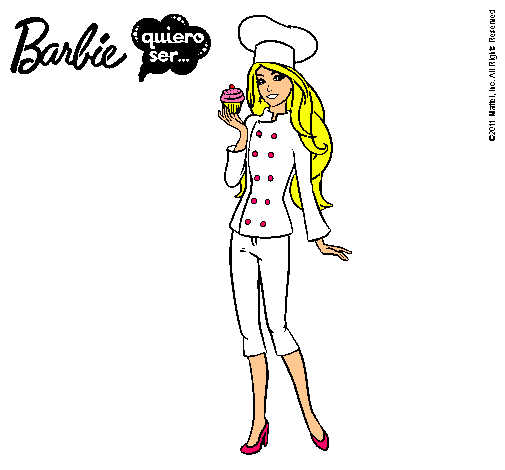 Dibujo de Barbie de chef pintado por Porrista en Dibujos.net el ...