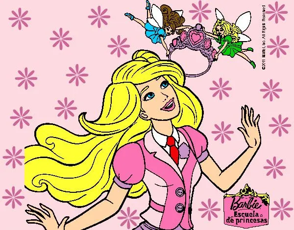 Dibujo de barbie en la escuela de princesas pintado por Minnie1234 ... Dibujo de barbie en la escuela de princesas pintado por Minnie1234 ...
