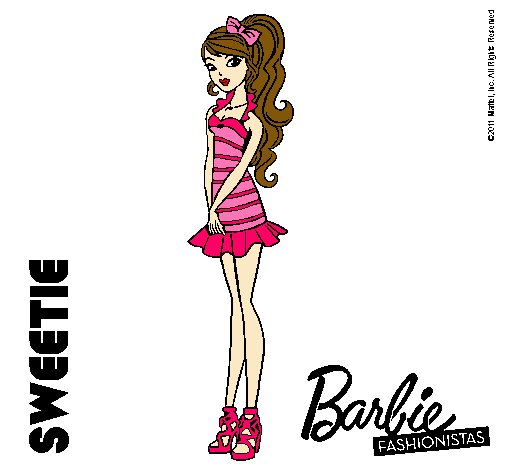 Dibujo de Barbie Fashionista 6 pintado por Cholita en Dibujos.net ... Dibujo de Barbie Fashionista 6 pintado por Cholita en Dibujos.net ...