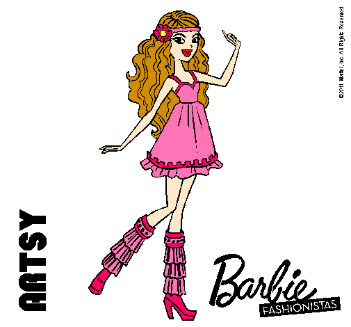 Dibujo de Barbie Fashionista 1 pintado por Cholita en Dibujos.net ...