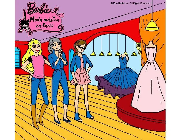 Dibujo de BARBIE MODA MAGICA EN PARIS pintado por Brian2612 en ...