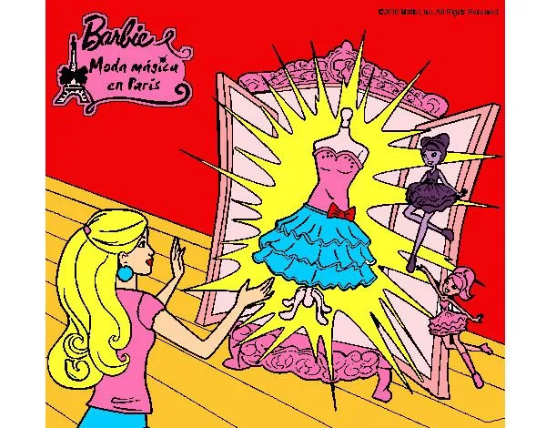 Dibujo de BARBIE MODA MAGICA EN PARIS pintado por Brian2612 en ...