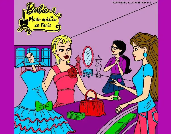Dibujo de barbie moda magica en paris pintado por Babykaly06 en ... Dibujo de barbie moda magica en paris pintado por Babykaly06 en ...